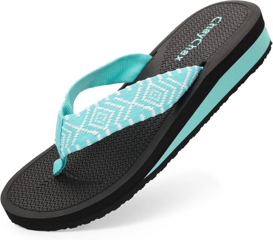 Dikke Hak Teenslippers voor Dames Lichtgewicht Comfortabele Slipper voor Strand en Casual Gebruik