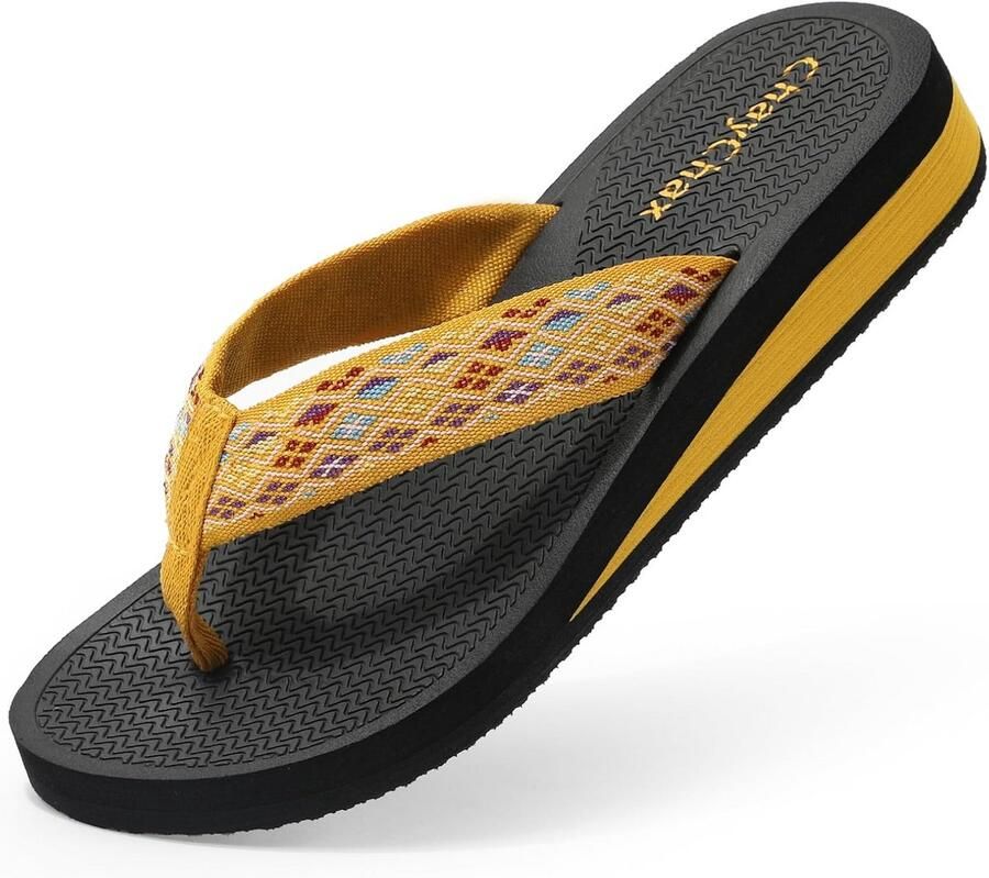 Dikke Hak Teenslippers voor Dames Lichtgewicht Comfortabele Vrijetijdssandalen