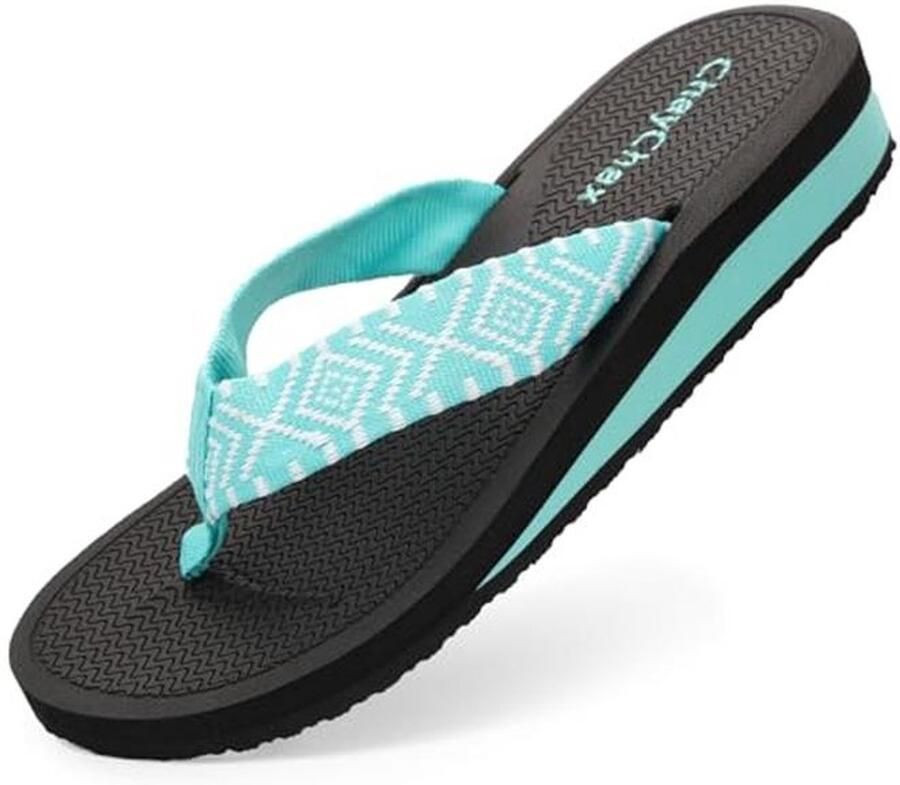 Dikke Hiel Flip Flops voor Vrouwen Lichtgewicht en Comfortabel voor Casual en Strand