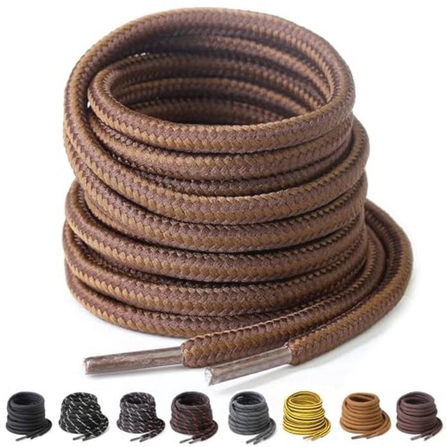 Sterke Ronde Schoenveters 4.5mm Dikke Laarzen & Wandelschoenen Veters