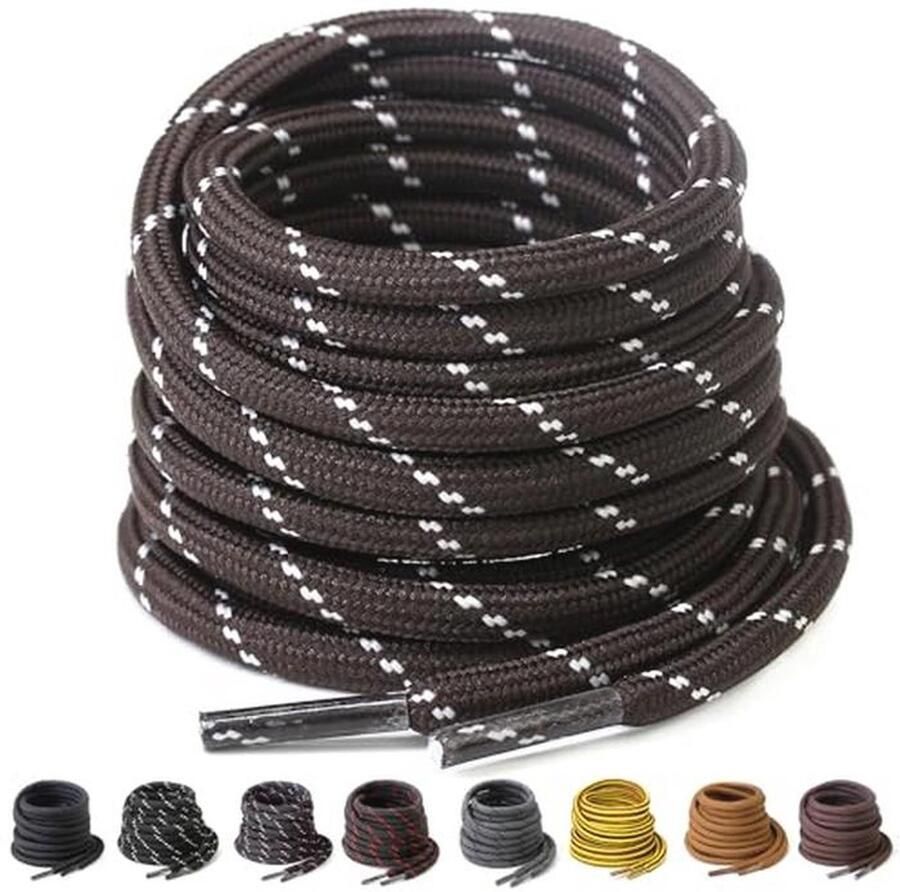 Sterke Ronde Schoenveters 4 5 mm Dikte voor Laarzen en Werk