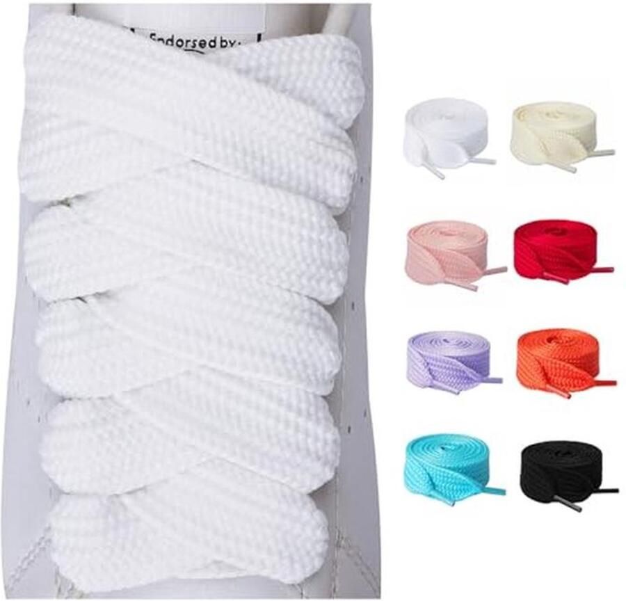 Dikke Schoenveters voor Sneakers en Laarzen 2 Paar 3 4 Inch Breed