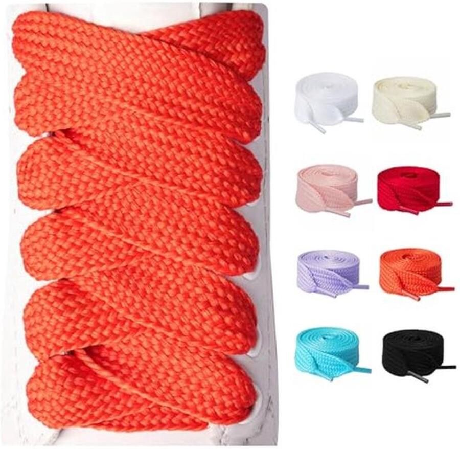 Dikke Schoenveters voor Sneakers en Laarzen 2 Paar Brede Atletische Veters