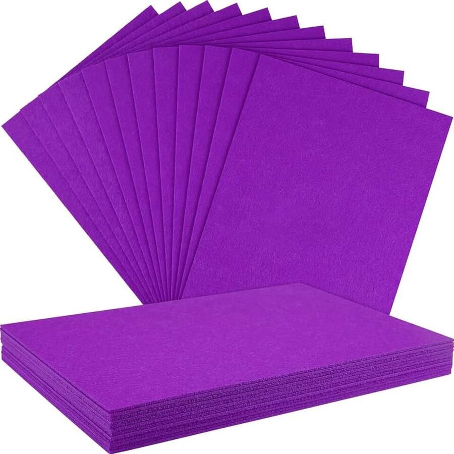Dikke vilten vellen om te knutselen (12 paars)