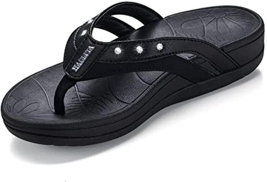 Dikke Zolen Dames Teenslippers Antislip Pantoffels voor Huis en Zwembad