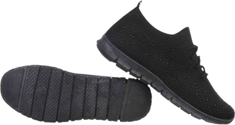 Dilena fashion instap sneakers black bling