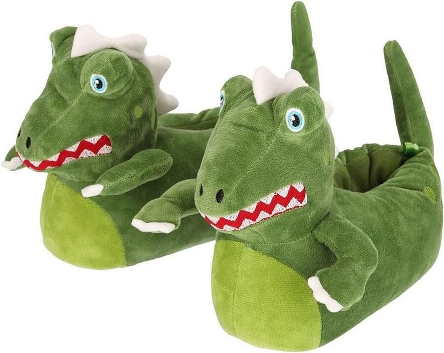 Dinosaurusslippers voor Jongens Warme en Stevige Sloffen met Antislipzool t m