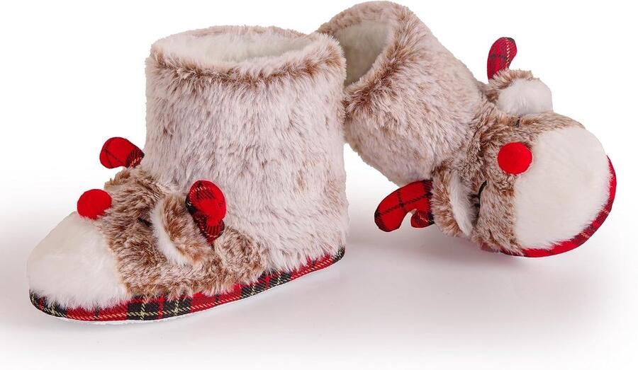 Dinosaurus klauwpantoffels zachte pluche huisslippers met antislip-grijpstippen voor kinderen Warme pluizige geschenken