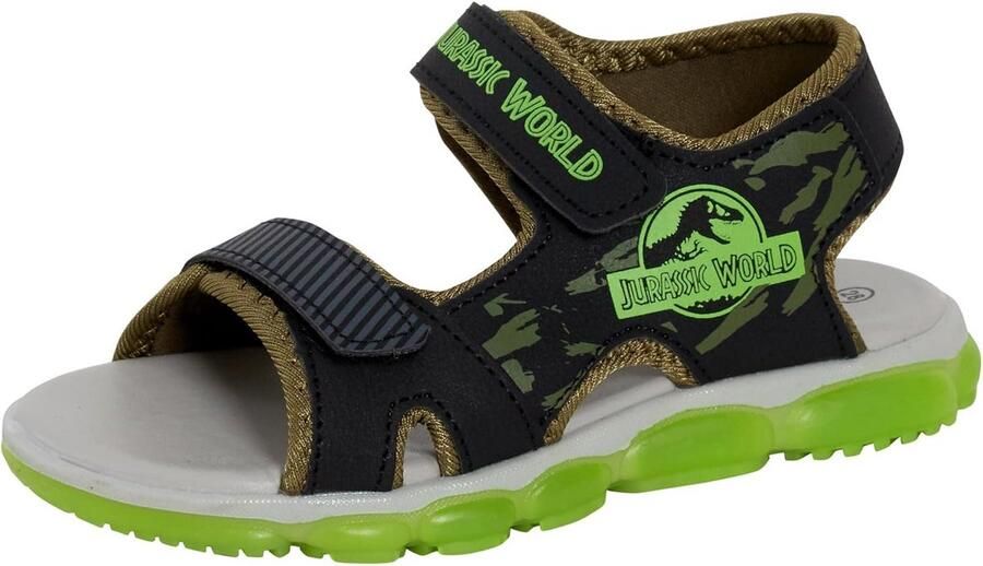 Dinosaurus Lichtgevende Sportsandalen met Klittenband voor Jongens Zomer Sandalen met Open Neus