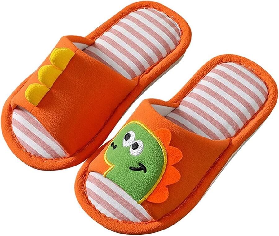 Dinosaurus Pantoffels Kinderen Antislip Zacht Katoen & Pluche Gevoerd