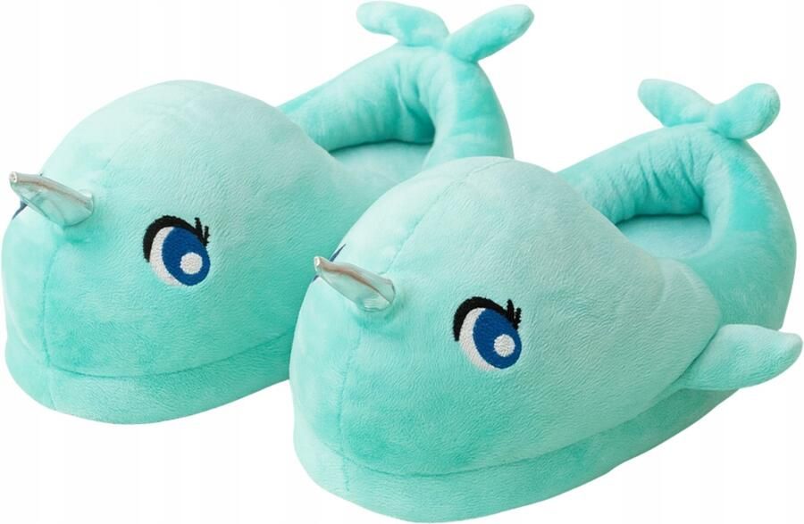 Dolfijn Pantoffels 3D Warme Pluche Huisschoenen voor Kinderen & Volwassenen