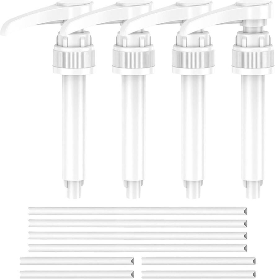 Dosing Pump Reusable Pump Dispenser voor 500 ml 1000 ml Bottles 4-Piece Vital Drink Inclusief Lange en Korte Hoses