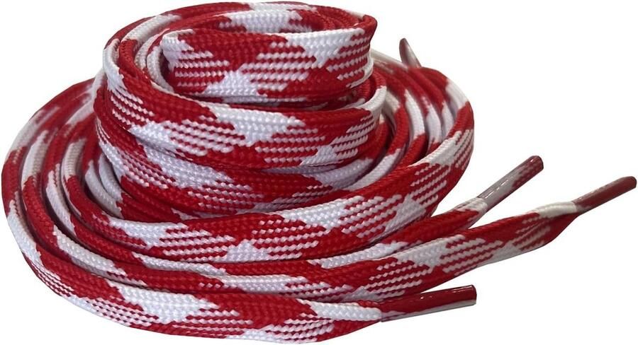 Double Layer Plaid Laces Flat Shoelaces for Gym Shoes Sports Shoes Boots