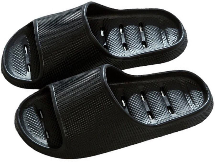Doucheschoenen voor en badslippers zachte gevoerde antislip slippers comfortabele voetboogondersteuning sneldrogende doucheschoenen met afvoergaatjes massageslippers voor in de badkamer