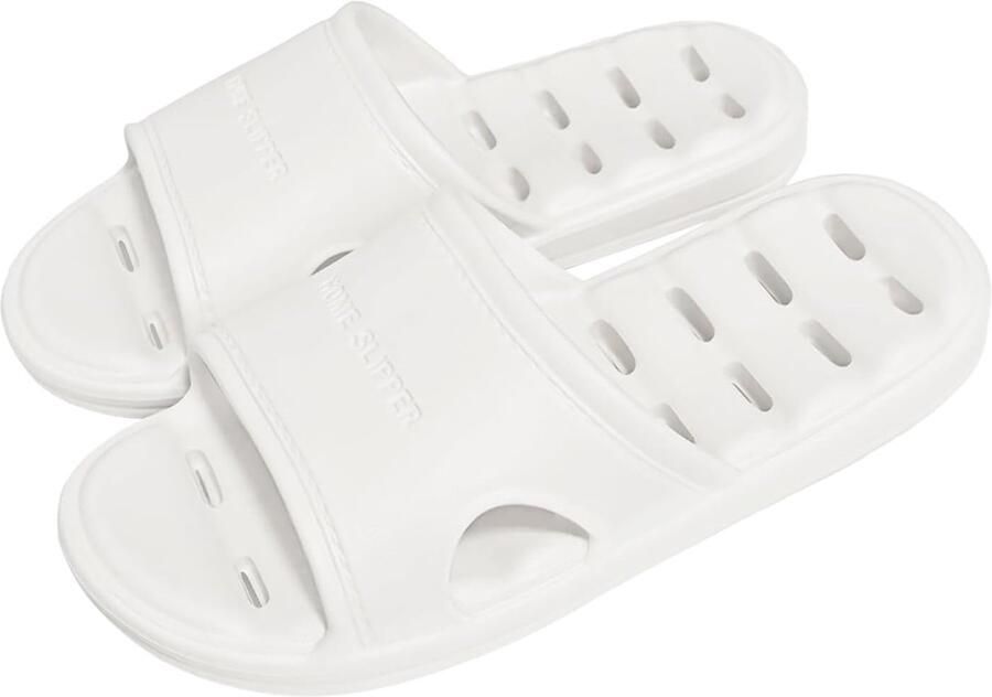 Doucheschoenen voor en nen zacht gevoerd antislip slippers comfortabele sneldrogende sandalen met gaten voor badkamer indoor zwembad spa