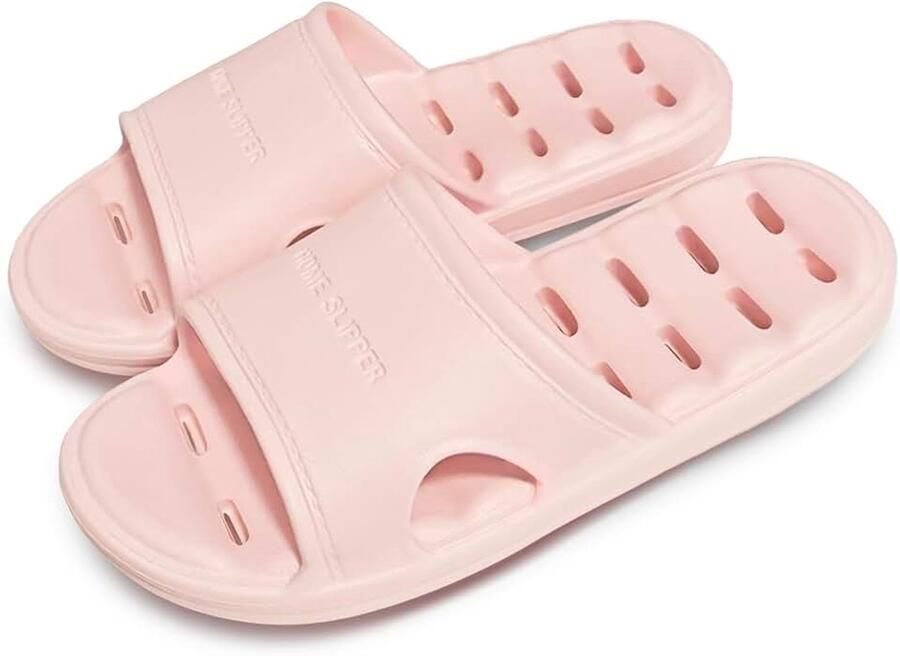 Doucheschoenen voor en nen zacht gevoerd antislip slippers comfortabele sneldrogende sandalen met gaten voor badkamer indoor zwembad spa