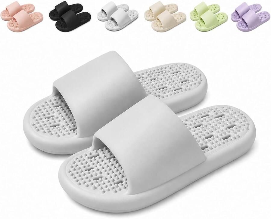 Doucheslippers met gaten antislip pantoffels voor binnen en buiten en lichtgewicht comfortabel sneldrogend