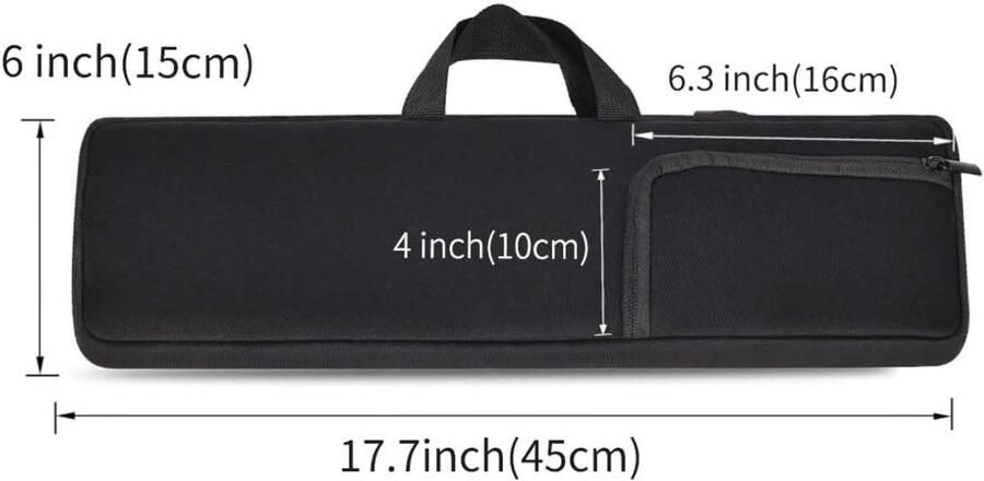 Draagbare schokbestendige stofdichte toetsenbord en muishoes draagbare tashoes perfect voor Apple Magic toetsenbord