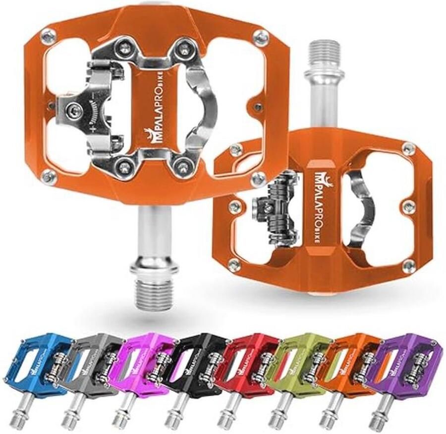 Dubbele Functie Fiets Pedalen Flat Pedalen en SPD Pedalen