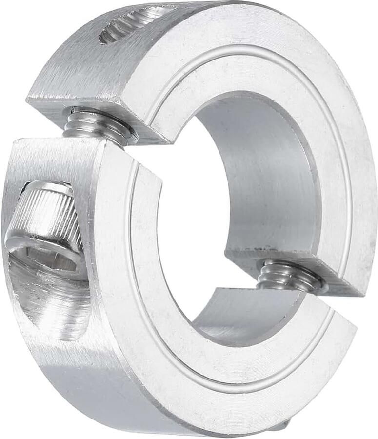 Dubbele sleufband voor 7 8 inch as tweedelige spanband 1-5 8 inch buitendiameter dikte 1 2 inch deelbare band van aluminiumlegering met borgschroef