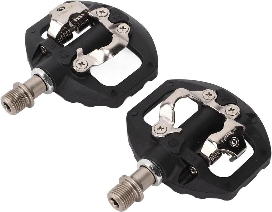 Dubbelzijdig Fiets Pedaal MTB Pedalen Klikloos Fietsen Onderhoud Afgedichte Lagers 108 mm Zwart