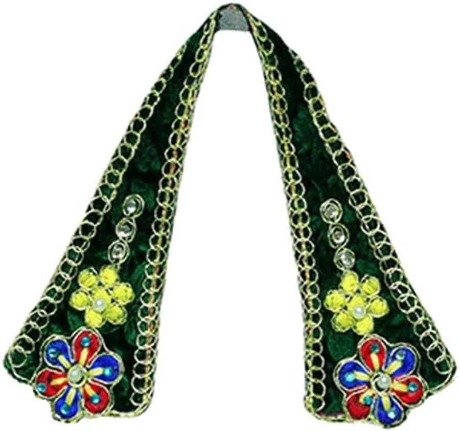 Durga Devi MATA Dress poshak vastra Cloth lehanga Chunari Pooja-item voor idoolbeelden voor Indiaas traditioneel festival ((groen)
