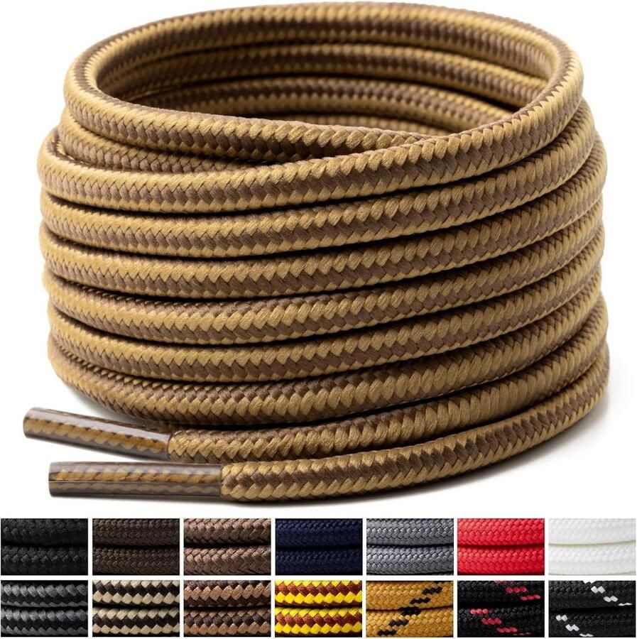 Duurzame 4 mm Ronde Laarzen Schoenveters voor Hiking en Werkschoenen