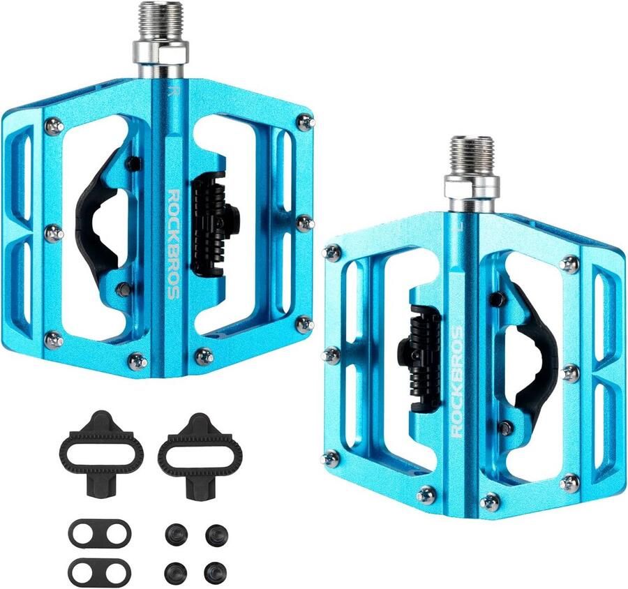 Duurzame Aluminium Fiets Pedalen SPD en Platform Compatibel voor MTB en Racefiets