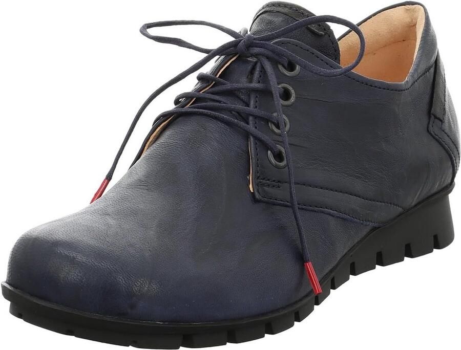 Duurzame Dames Veterschoenen Chroomvrij Gelooide Leren Schoenen