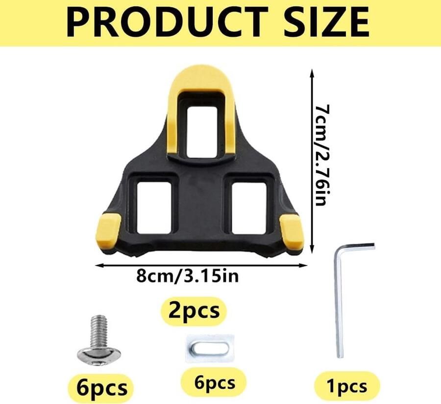 Duurzame en Antislip Fietsschoenen Cleats Compatibel met Shi o SPD SL Ideaal voor Racefietsen en MTB Gebruik