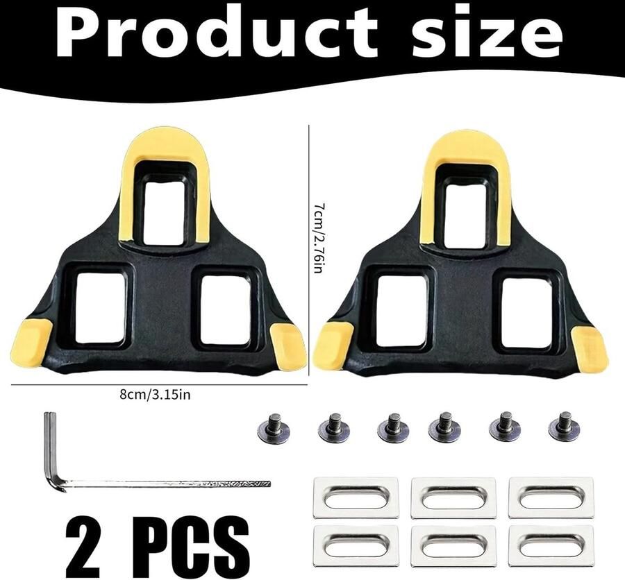 Duurzame en antislip SPD-schoenenplaatjes voor fietsschoenen compatibel met Shi o set van