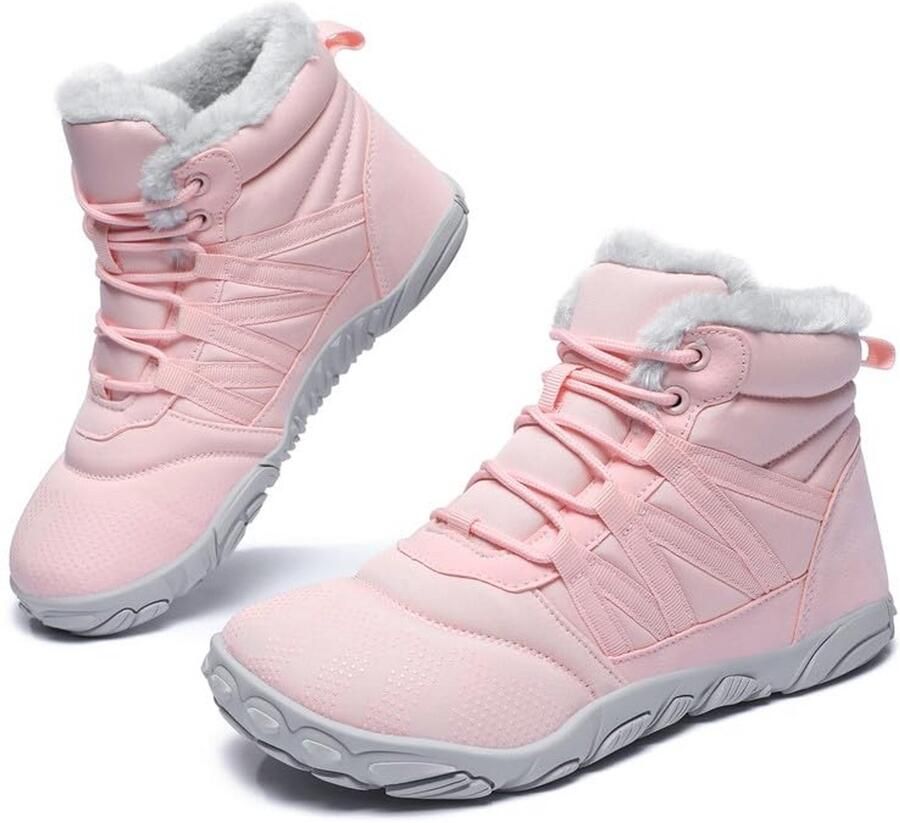 Duurzame en Waterdichte Barefoot Winterlaarzen voor en Comfortabele en Antislip Trekkingschoenen voor Outdoor en Après-Ski