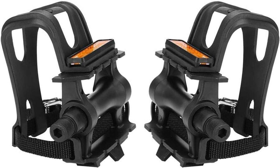 Duurzame Fietspedalen met Teenclips en Rie voor Mountainbike en Racefiets