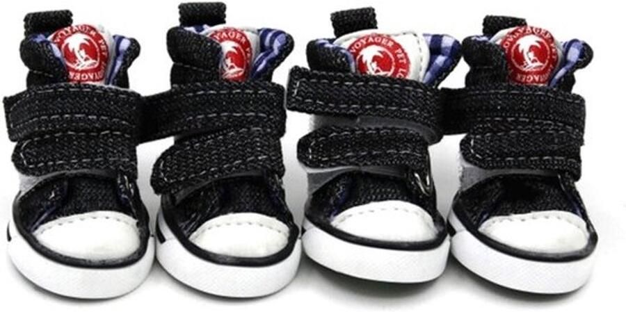Duurzame Hondenschoenen Canvas Laarzen Pootbescherming bij Wandelen en Sporten (4 stuks)