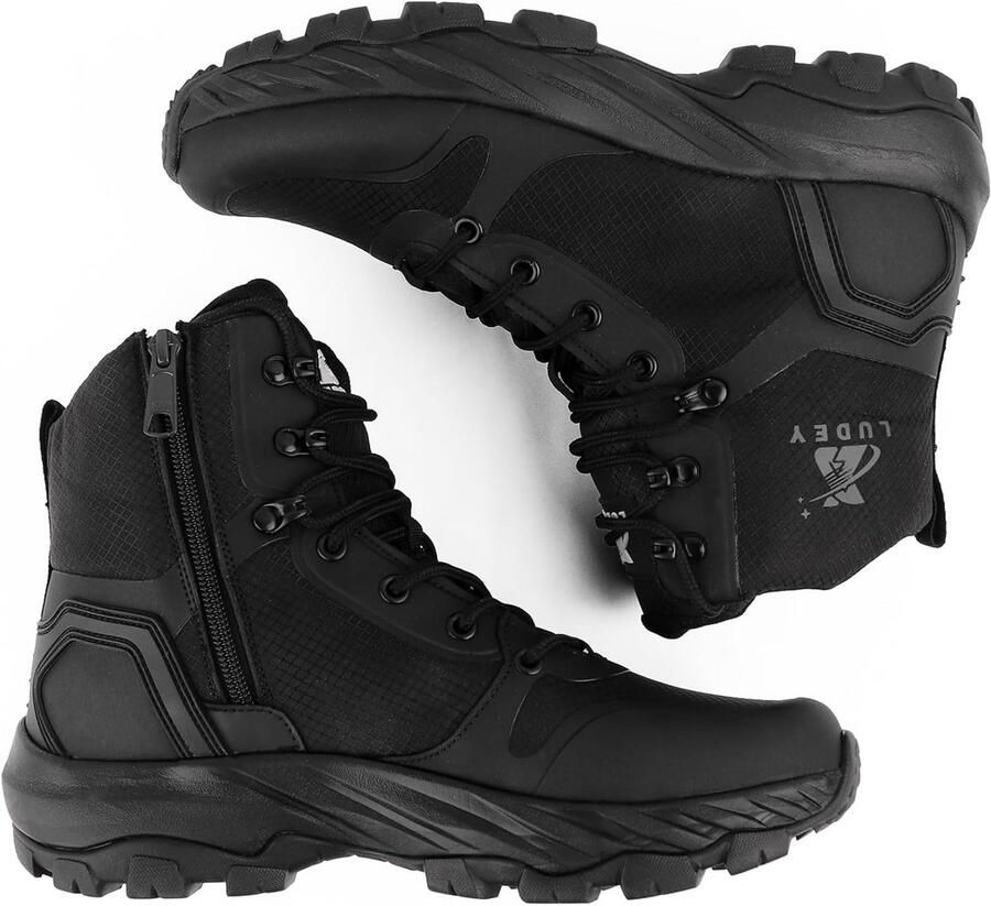 Tactische Gevechtslaarzen voor Heren Duurzame Militaire & Politie Laarzen met Zijrits