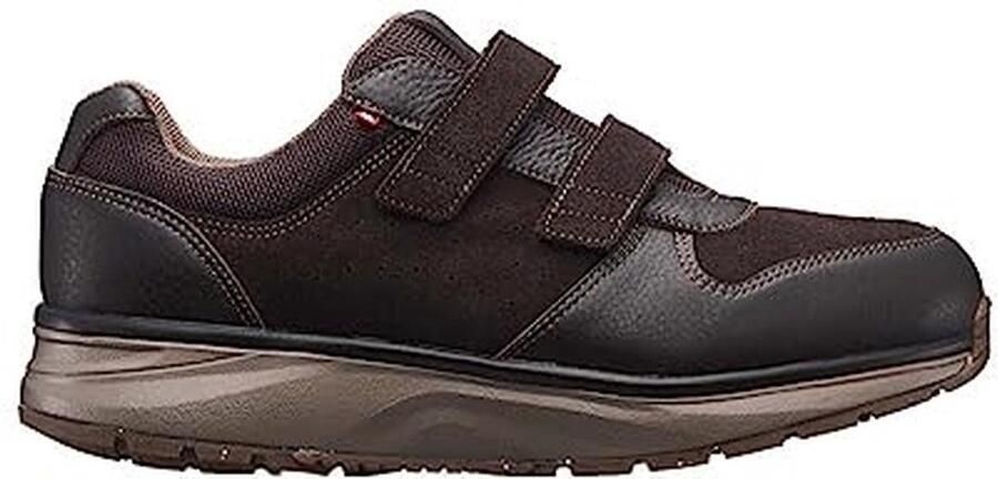 Dynamo Klittenbandschoenen voor Heren Zwart Nubuck En Textiel Sneakers