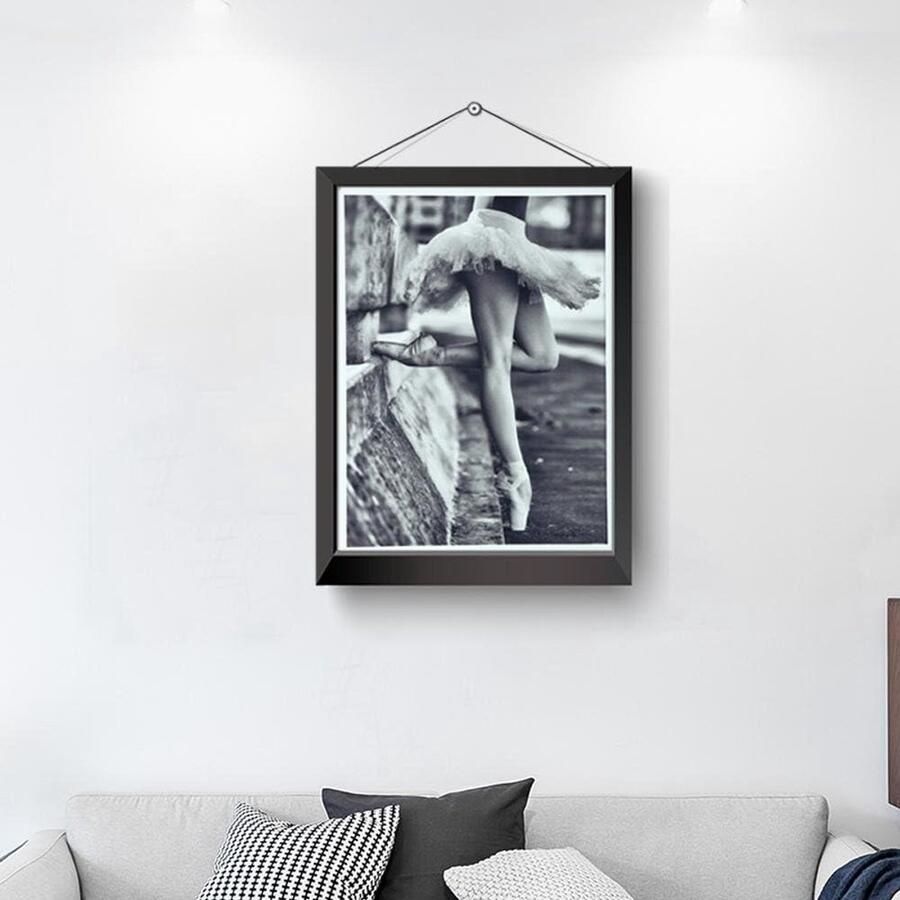 E-Ambar Moderne muurdecoratie: ballerina schilderij voor de slaapkamer kunstprint bedrukte case