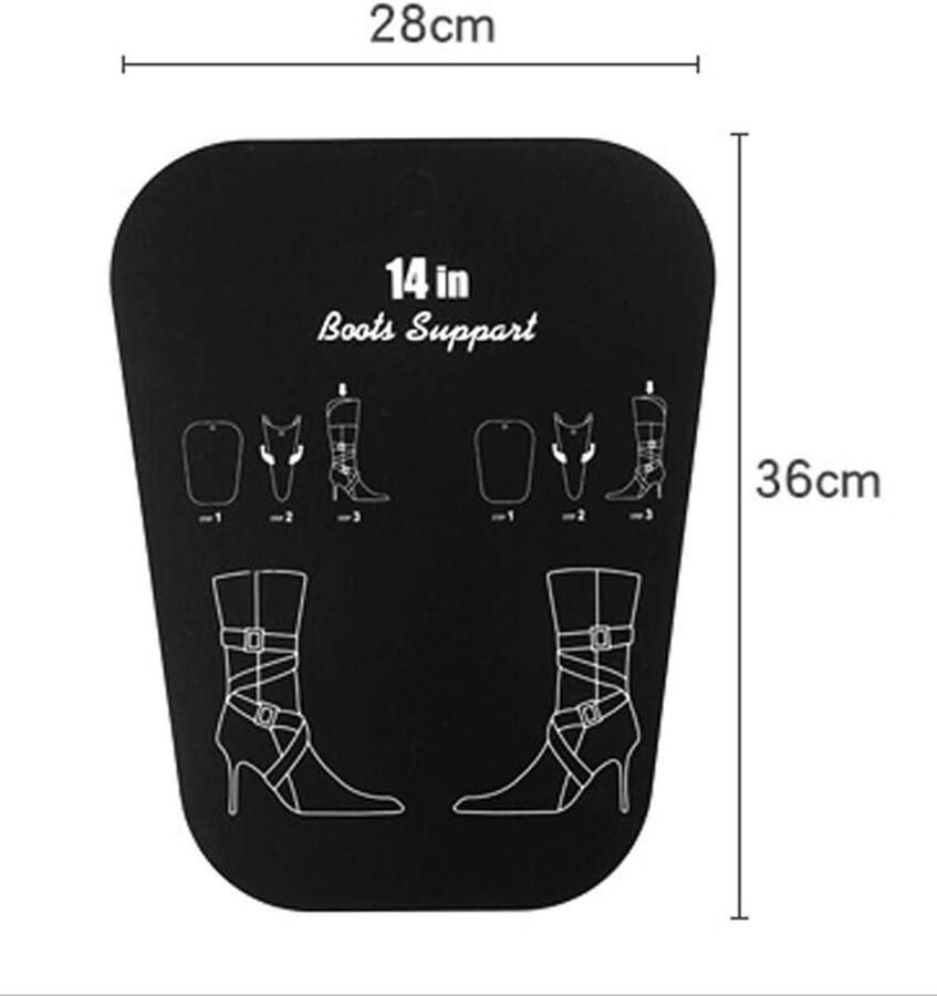 E-Ambar Plastic Boot Shaper Vorm Inserts Set Laarzen Ondersteuning Dames Hoge Laarzen 14 inch Schoenaccessoires