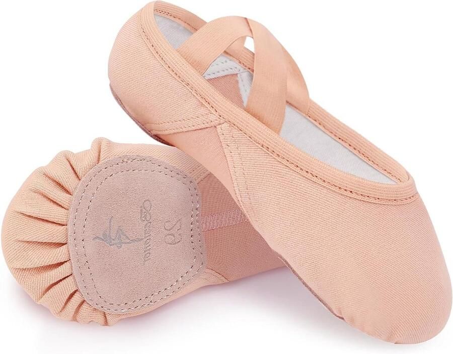 E-Ambar Roze Balletschoenen met Splitzool voor Meisjes Peuters en Vrouwen Zeer Elastisch