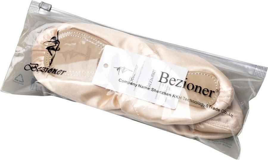 E-Ambar Satijnen dansschoenen met halfkant en roze strik Ballerina voor kinderen en volwassenen