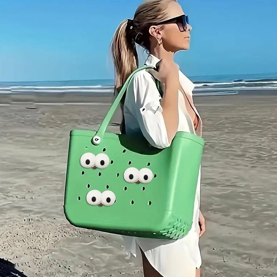 E-Ambar Schoenbedels met grote ogen voor klompen en sandalen grappige 3D bedels voor volwassenen en kinderen set van 6stuks