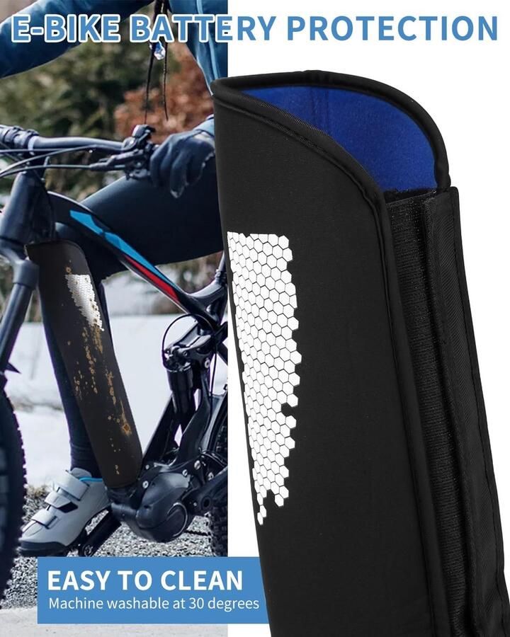 E-bike accubeschermhoes e-bike accubeschermhoes voor geïntegreerde frameaccu 28- omtrek e-bike accubeschermhoes tegen kou en stof voor Bosch e-bike accessoires frameaccu fietsafdekking