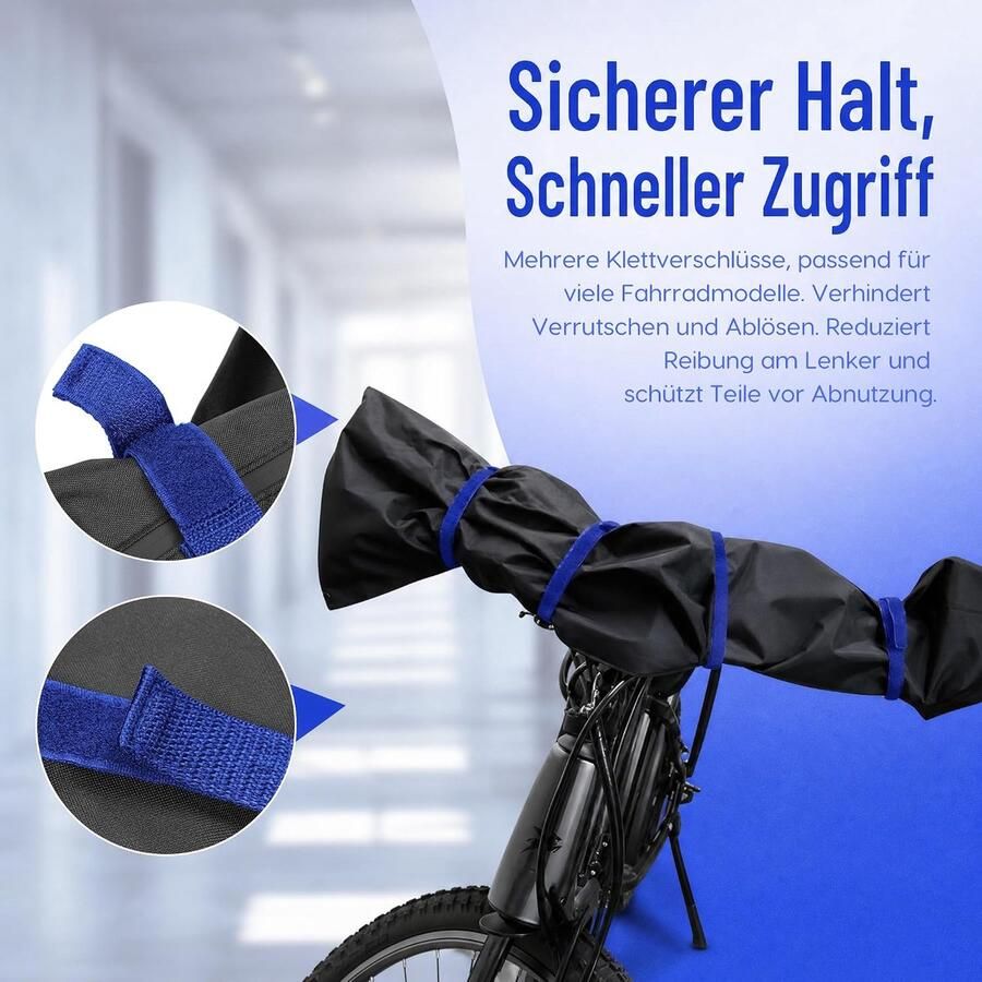 E-bike transportbescherming accessoires waterdicht universele transportbescherming e-bike voor fietsendrager scheurvast vocht- en stofbescherming fietshoes (blauw)
