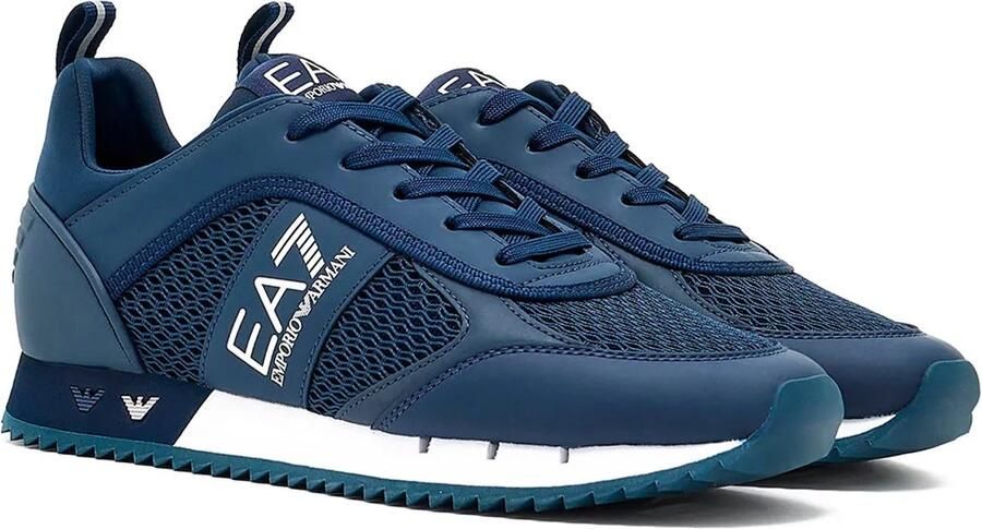 EA7 Emporio Ar i Sneakers met labeldetails model 'BLACK AND WHITE'