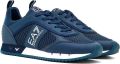 EA7 Emporio Ar i Sneakers met labeldetails model 'BLACK AND WHITE' - Blauw