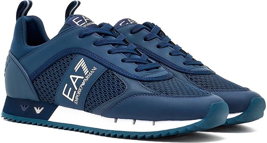 EA7 Emporio Ar i Sneakers met labeldetails model 'BLACK AND WHITE'