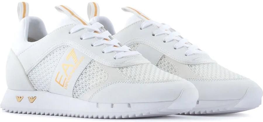 EA7 Emporio Armani Sneakers met labeldetails model 'BLACK AND WHITE'
