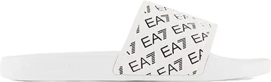 Ea7 emporio ar i All Olver Logo Slippers Wit