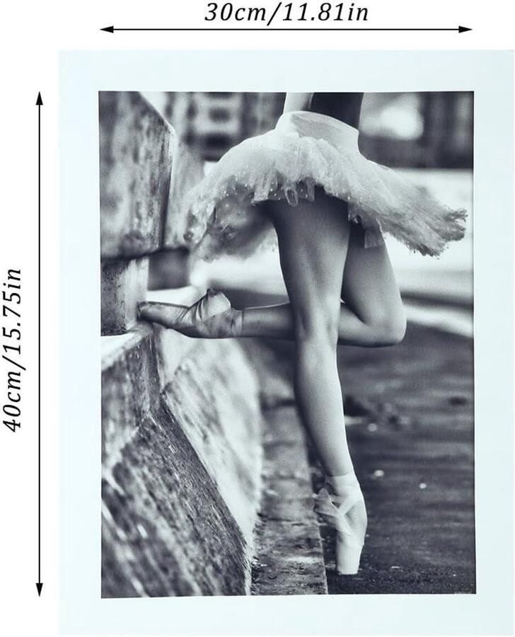 Schilderen van ballerina kunstprint voor slaapkamerdecoratie modern en elegant