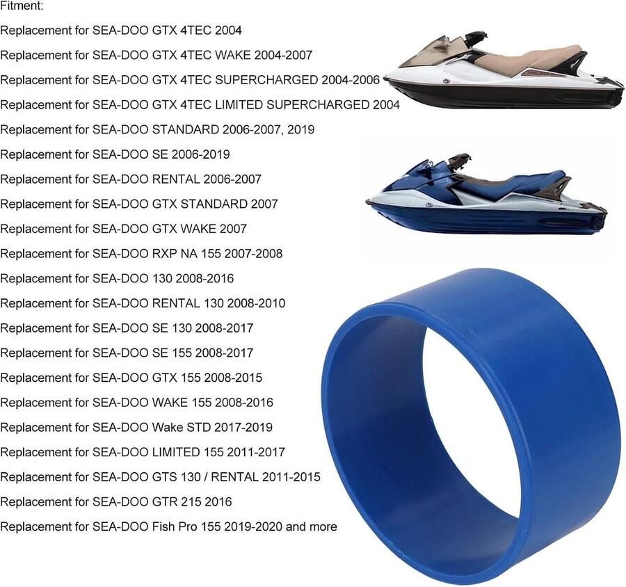 Eamber Bootpomp Slijtring Vervanging SEA DOO GTX 4TEC WAKE 2004-2007 155.5mm Blauwe Jet Pomp Slijtring